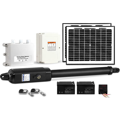 LockMaster Single Swing Gate Opener 500KG 20W Solar Panel