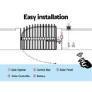 LockMaster Single Swing Gate Opener 500KG 20W Solar Panel