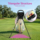 Everfit Golf Stand Bag Lightweight Carry Bag Dual Strap Club Divider Holographic