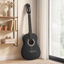 Alpha 38 Inch Acoustic Guitar Full Size Classical Cutaway Nylon String Black