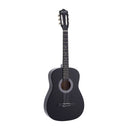 Alpha 38 Inch Acoustic Guitar Full Size Classical Cutaway Nylon String Black