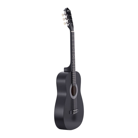 Alpha 38 Inch Acoustic Guitar Full Size Classical Cutaway Nylon String Black
