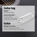Alpha 38 Inch Acoustic Guitar Full Size Classical Cutaway Nylon String Black
