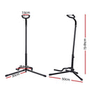 Alpha Iron Adjustable Guitar Stand Folding Instrument Holder Acoustic Bass Rack Black