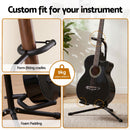 Alpha Iron Adjustable Guitar Stand Folding Instrument Holder Acoustic Bass Rack Black