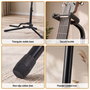 Alpha Iron Adjustable Guitar Stand Folding Instrument Holder Acoustic Bass Rack Black