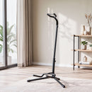 Alpha Iron Adjustable Guitar Stand Folding Instrument Holder Acoustic Bass Rack Black