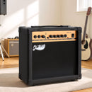 Alpha 20W Guitar Amplifier Portable Practice Amp Overdrive 3-Band EQ Black