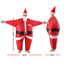 Inflatable Christmas Santa Claus Costume Adult Suit Blow Up Party Fancy Dress Xmas Cosplay