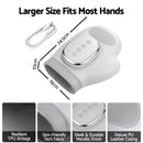Livemor Hand Massager with Heat and Compression for Arthritis Carpal Tunnel | Large Hand Chamber Fits Left or Right Hand, with 5 Compression Levels, 3 Modes, and 3 Heat Levels, Gift for Women Men