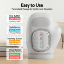Livemor Hand Massager with Heat and Compression for Arthritis Carpal Tunnel | Large Hand Chamber Fits Left or Right Hand, with 5 Compression Levels, 3 Modes, and 3 Heat Levels, Gift for Women Men