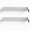 Artiss Set of 2 Clothes Rack Wall Mounted Airer Foldable White