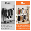 Artiss Industrial Pipe Clothing Rack Garment Clothes Display Stand Wall Mounted