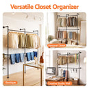 Artiss Industrial Pipe Clothing Rack Garment Clothes Display Stand Wall Mounted