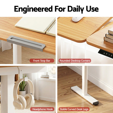 Artiss Electric Standing Desk Height Adjustable Sit Stand Desk Tilting Top