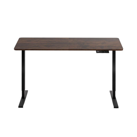 Artiss Standing Desk Height Adjustable 140cm Ergonomic Office Desk Brown