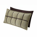Giselle Bedding Headboard Pillow with Double-Layer Storage Wedge Reading Backrest with Adjustable Filling, Chenille Bed Rest Cushion for Daybed, Dorm, and RV Double