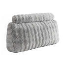 Giselle Wedge Pillow Headboard, Easy Wash Zipper Cover & Anti-Flat Foam, Couch Lumbar Support for Dorm Readers, 340g Faux Rabbit Fur with Dual Pockets, King Single