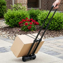 Giantz Folding Trolley Portable Hand Truck Lightweight Travel Luggage Black