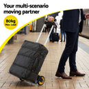 Giantz Folding Trolley Portable Hand Truck Lightweight Travel Luggage Silver