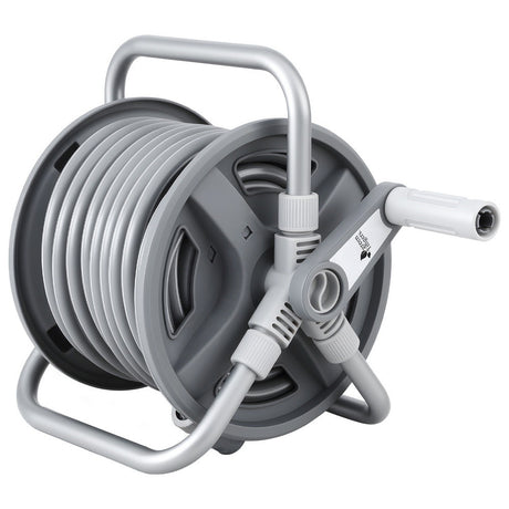 Green Fingers 20m Retractable Garden Hose Reel Heavy Duty 1/2