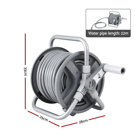 Green Fingers 20m Retractable Garden Hose Reel Heavy Duty 1/2