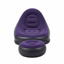 Gardeon Inflatable Chair with Ottoman Air Sofa Blow Up Air Chair for Camping with Pump Purple