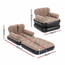Gardeon Inflatable Chair Sun Lounge Air Sofa Blow Up Air Chair for Camping with Pump