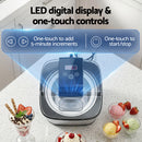 Devanti Ice Cream Maker Machine 2L Homemade Gelato Sorbet Frozen Drinks Sliver