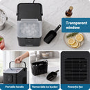 Devanti Ice Maker 11-12kg Portable Bullet Cube Machine Black