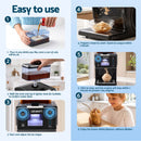 Devanti 20kg/24hr Ice Maker Snowflake Shaved Ice Slushie Maker Black