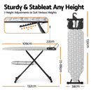 Artiss Foldable Ironing Board with Iron Rest Ironing Board for Laundry Room Arrow