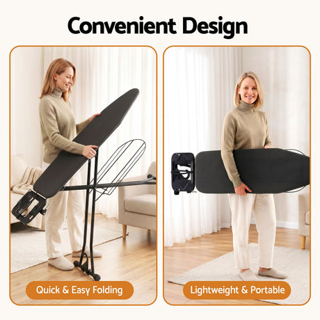 Artiss Foldable Ironing Board with Iron Rest Ironing Board for Laundry Room