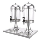 5-Star Chef 16L Dual Tank Juice Dispenser Drink Beverage Server Ice Tubes