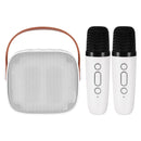 Alpha Mini Portable Karaoke Machine for Adults Kids with 2 Wireless Microphones