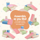 Keezi Kids Climbing Blocks 5-Piece Foam Toddler Playset Soft Indoor Climbing Toy Rocker