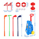 Keezi Kids Golf Set Toddler Club Set Pull Cart Indoor Outdoor Backyard Mini Toy Ages 2-6