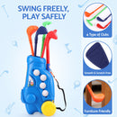 Keezi Kids Golf Set Toddler Club Set Pull Cart Indoor Outdoor Backyard Mini Toy Ages 2-6