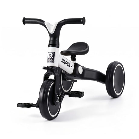 RIGO Tricycle Bike, Kids Bike with 3 wheels, Carbon Steel 70cm White
