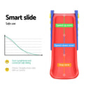 Keezi Kids Slide Swing Set Basketball Hoop Outdoor Playground Toys 120cm Blue