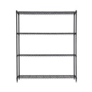 Artiss 4-Tier Kitchen Rack Shelf with Wheels Shelving 152x45x187CM Adjustable Metal Storage Shelves