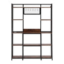 Artiss Kitchen Rack with 6 Hooks Microwave Storage Shelf 120cm x 170cm