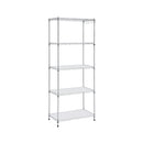 Artiss 5-Tier Kitchen Rack Shelf Shelving Unit 60x35x150CM Adjustable Metal Storage Shelves Silver