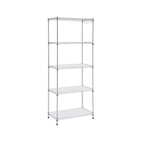 Artiss 5-Tier Kitchen Rack Shelf Shelving Unit 60x35x150CM Adjustable Metal Storage Shelves Silver
