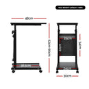 Artiss Laptop Desk Height Adjustable Mobile Workstation Computer Desks 48CM Black