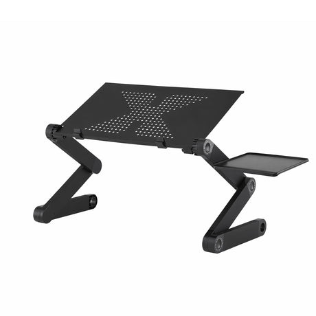 Artiss Laptop Stand Aluminium Computer Riser Foldable Lap Desk Bed Table Black
