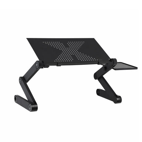 Artiss Laptop Stand Aluminium Computer Riser Foldable Lap Desk Bed Table Black