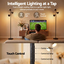 Artiss LED Tree Floor Lamp, 36W Modern Dimmable Standing Lamp with Remote & Touch Control, 4 Color Temperatures, 3 Rotatable LED Light Floor Lamps for Living Room, Bedroom, Office