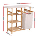 Artiss Laundry Basket Hamper with Ironing Board Bamboo