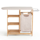 Artiss Laundry Basket Hamper with Ironing Board Bamboo